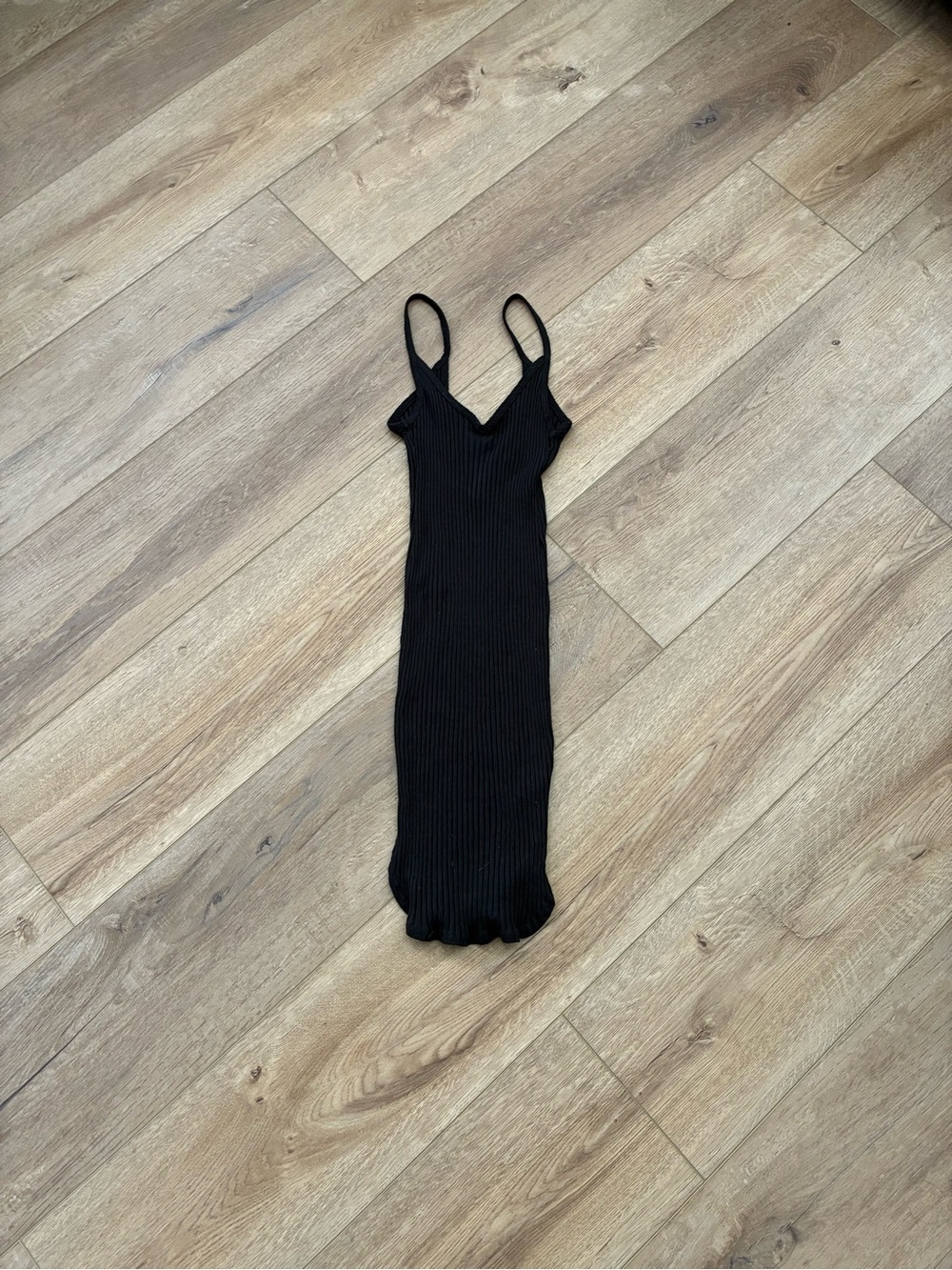Urban Outfitters Out from Under Low cut back Black Ribbed Dress